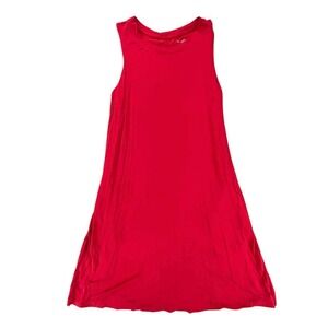 TIME AND TRU Red Sleeveless‎ Swing Dress Women's Size Medium 8-10 EUC